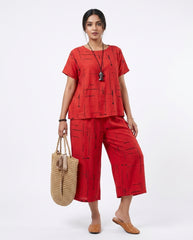 Women's "Out of Office" Abstract Lounge Set 🌴🥥 | Effortless Resort Aesthetic