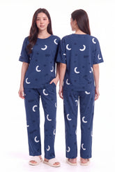 Women's Moonlit Dreams Pajama Set Restful & Serene πβοΈ (CNS-073)