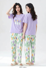 Women's Cute Bunny Tulip PJs Set 🐰🌷