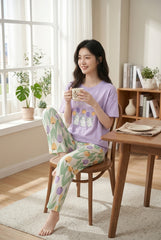 Women's Cute Bunny Tulip PJs Set 🐰🌷 (CNS-040)