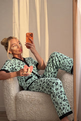 Women's Mint Garden Pajama Set Fresh & Timeless πΏπ€ (CNS-081)