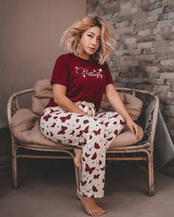 Women Butterfly Matching Nightwear Set 🦋