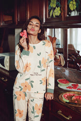 Women's Happy Flop Hours Botanical Garden Pajama Set ๐งก๐ผ (CNS-021)