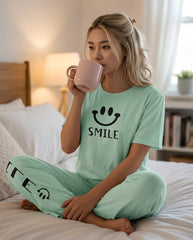Women's Smiley Face Smile PJs Set 😊✨