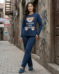 Women's "Winner Bear" Matching Set π»π | The Champion of Bed-Rotting
