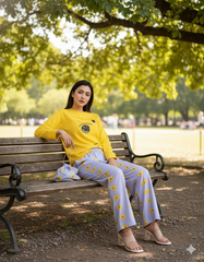 Women's "Hundred Acre" Nostalgia Set 🍯✨ | Classic Bestie Wide-Leg Duo