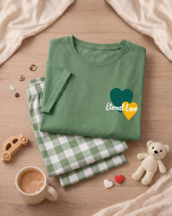 Women's Heart Graphic Checkered PJs Set π©Άβ¨