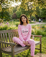 Women's "Lover Era" Graphic PJ Set 💌✨ | Soft Girl Aesthetic