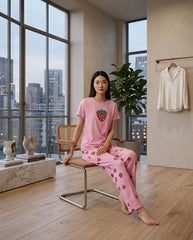 Women's "Berry Sweet" PJ Set 🍓🌼 | Soft Girl Aesthetic