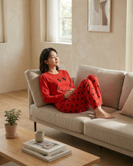 Women's "Good Vibes Only" Graphic PJ Set 🙂✨ | Dopamine Dressing Aesthetic