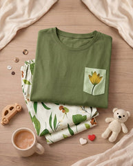 Women's Botanical Floral Pocket PJs Set πΏπΈ