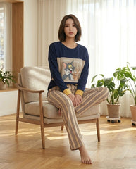 Women's "Tom & Jerry" Graphic PJ Set πΏπΊ | Y2K Nostalgia Aesthetic