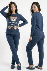 Women's "Winner Bear" Matching Set π»π | The Champion of Bed-Rotting