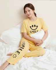 Women's Smiley Face Smile PJs Set 😊✨
