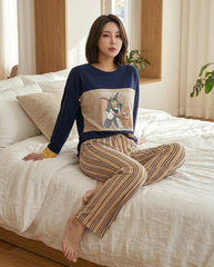 Women's "Tom & Jerry" Graphic PJ Set πΏπΊ | Y2K Nostalgia Aesthetic