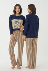 Women's "Tom & Jerry" Graphic PJ Set πΏπΊ | Y2K Nostalgia Aesthetic