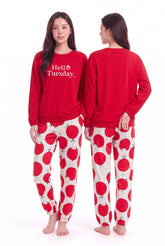 Women's Hello Tuesday Apple Orchard Pajama Set 🍎❤️ (CNS-009)