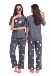 Women's Sleepy Panda Minimalist Pajama Set 🐼💤 (CNS-012)