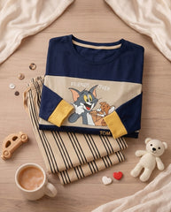 Women's "Tom & Jerry" Graphic PJ Set πΏπΊ | Y2K Nostalgia Aesthetic