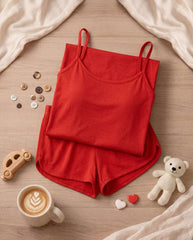 Women's "Main Character" Cami Sleep Set ✨🛌 | Clean Girl Aesthetic Chikoo