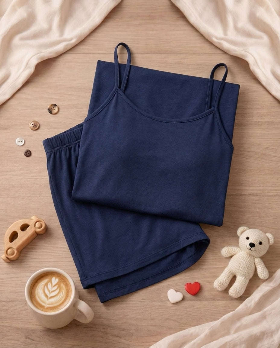 Women's "Main Character" Cami Sleep Set ✨🛌 | Clean Girl Aesthetic Chikoo