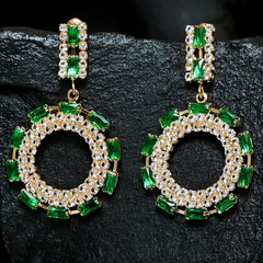 Crystal Round Earrings (CR-10)