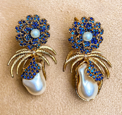 Mushk e Moti Flower Pearl Earrings - ER-93