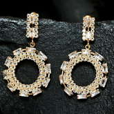 Crystal Round Earrings (CR-10)