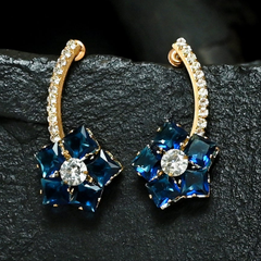 Crystal Star Earrings (CR-05)