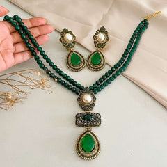 Alara Pearls and Gemstone Turkish Mala - S-56 Chikoo