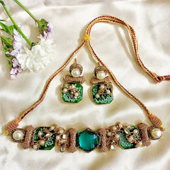 CShan e Heera Emerald Earrings Chi-48