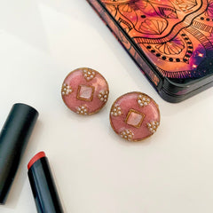 Diyar-e-Moti Glossy Round Pearl Stud Earrings - ER-96