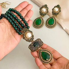 Alara Pearls and Gemstone Turkish Mala - S-56