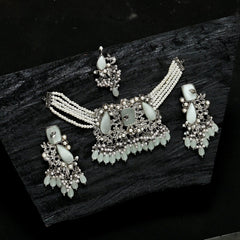 Emerald Pearl Enchantment Choker Set - (CS-08)