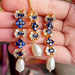 Khushbu Graceful Garden Necklace Set - S-51 Chikoo