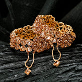 Floral Fusion Zircon Bangles - BN-33