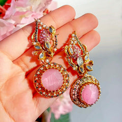Gul e Jahaan Gemstone Cascade Earrings ER-77