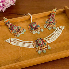 Jashne Bahara Garden of Gems Choker Set - CS-54