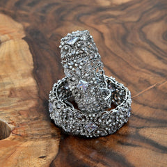 Textured Cuff Bangles (BN-22) Chikoo