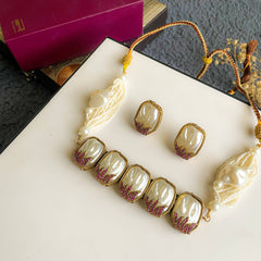 Husn-e-Janan Pearls Perfection Choker Set CS-51
