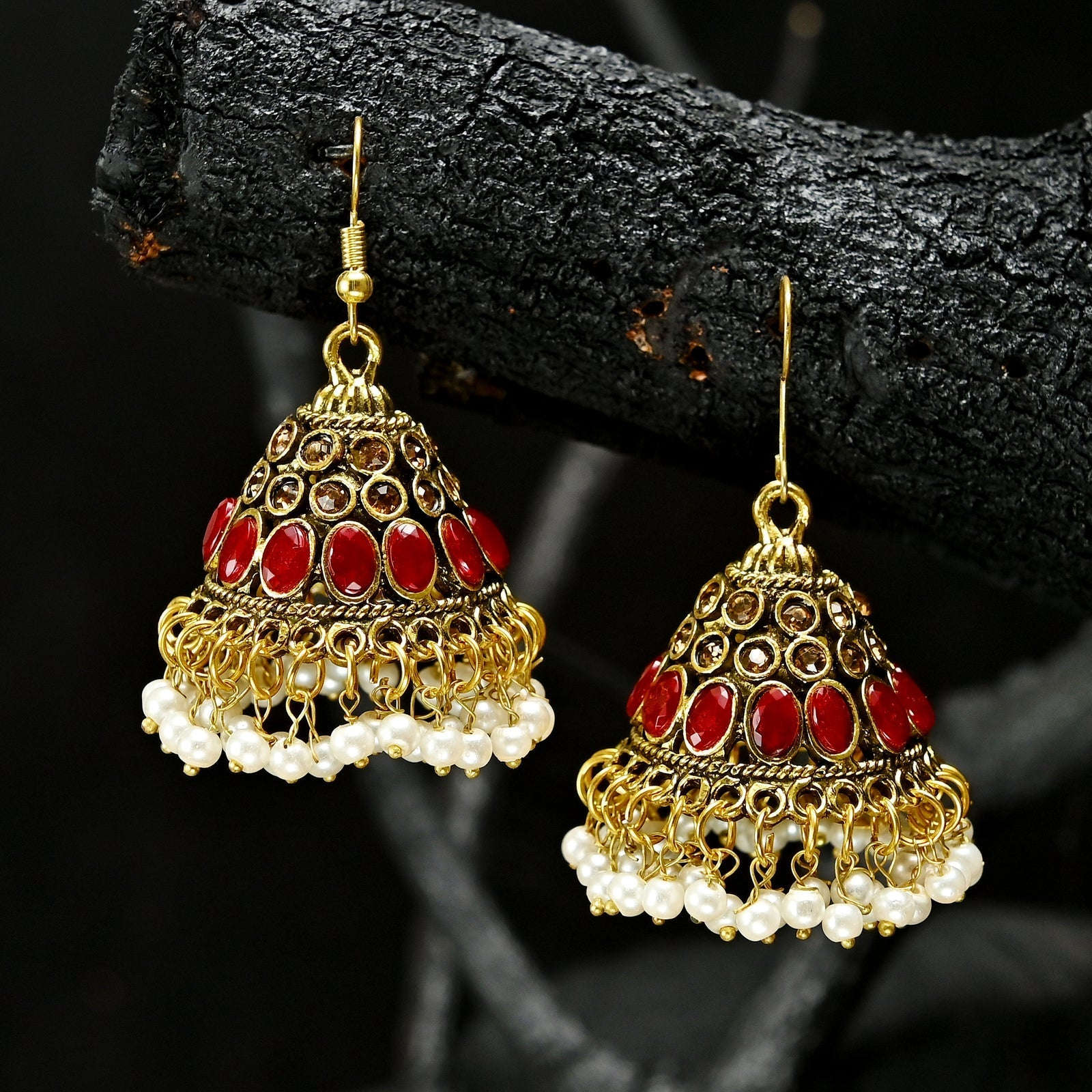 Simple Elegance Jhumki - (JK-23) Chikoo