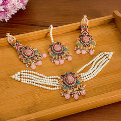 Jashne Bahara Garden of Gems Choker Set - CS-54