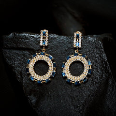 Crystal Round Earrings (CR-10)