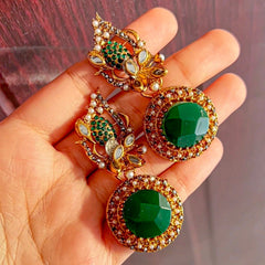 Gul e Jahaan Gemstone Cascade Earrings ER-77