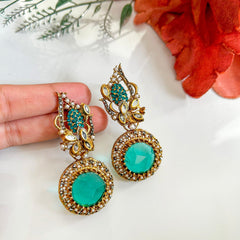Gul e Jahaan Gemstone Cascade Earrings ER-77