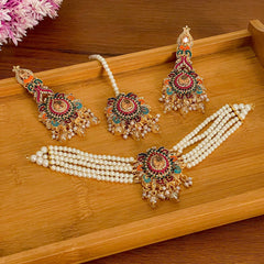 Jashne Bahara Garden of Gems Choker Set - CS-54