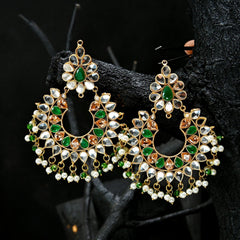 Rajwadi Kundan Eariings - (ER-50)