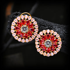 Rose Petal Earrings - (T-11)