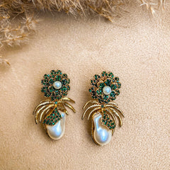 Mushk e Moti Flower Pearl Earrings - ER-93