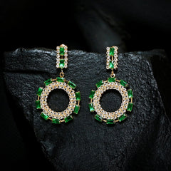 Crystal Round Earrings (CR-10)